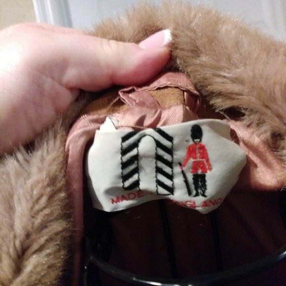 Vintage 60s Lilli Ann Suede/Faux Fur Belted Coat - Picture 7 of 16